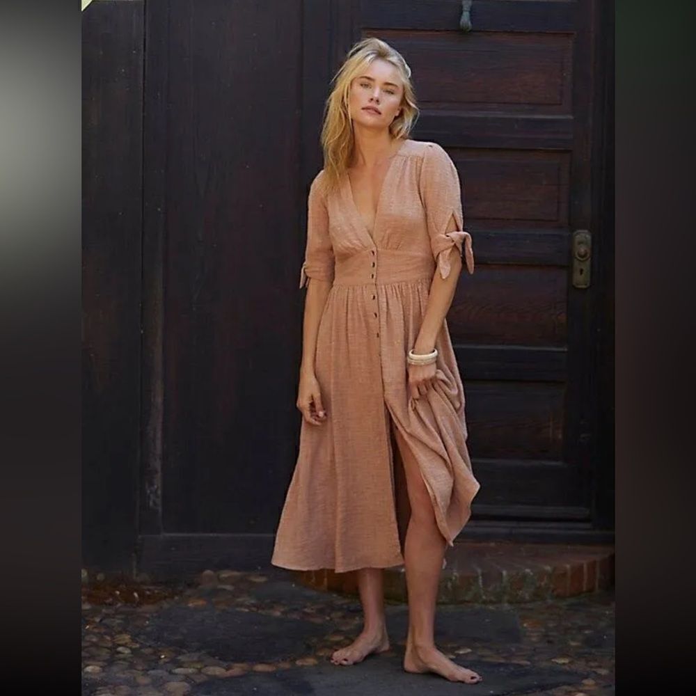 NWT FREE PEOPLE Sz S LOVE OF MY LIFE MIDI DRESS